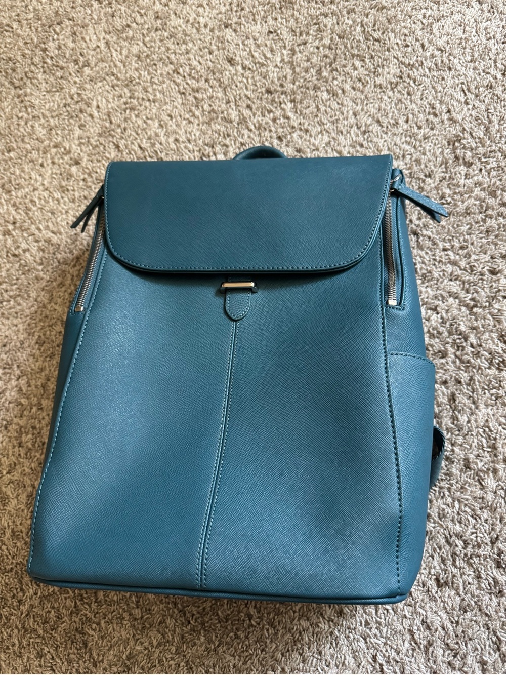 SAMSONITE EXECUTIVE LEATHER FLAP BACKPACK